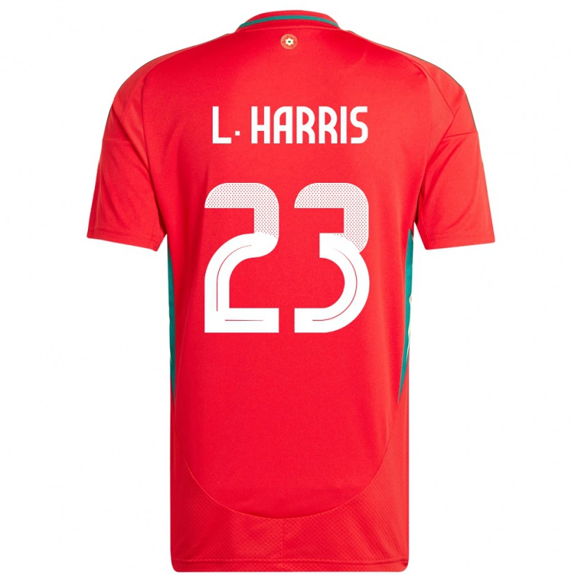 Danxen Mann Wales Luke Harris #23 Rød Hjemmetrøye Drakt Trøye 24-26 Skjorter T-Skjorte