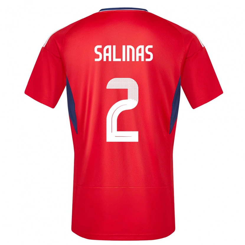 Danxen Mann Costa Rica Yostin Salinas #2 Rød Hjemmetrøye Drakt Trøye 24-26 Skjorter T-Skjorte