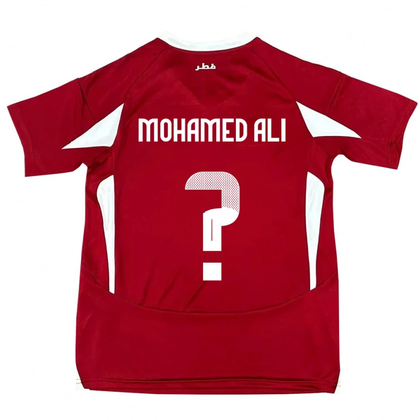 Danxen Mann Qatar Youssef Mohamed Ali #0 Rød Hjemmetrøye Drakt Trøye 24-26 Skjorter T-Skjorte