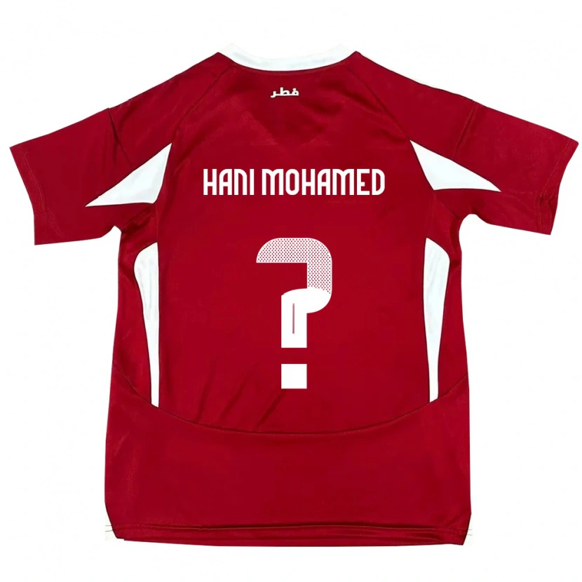 Danxen Mann Qatar Yazan Hani Mohamed #0 Rød Hjemmetrøye Drakt Trøye 24-26 Skjorter T-Skjorte