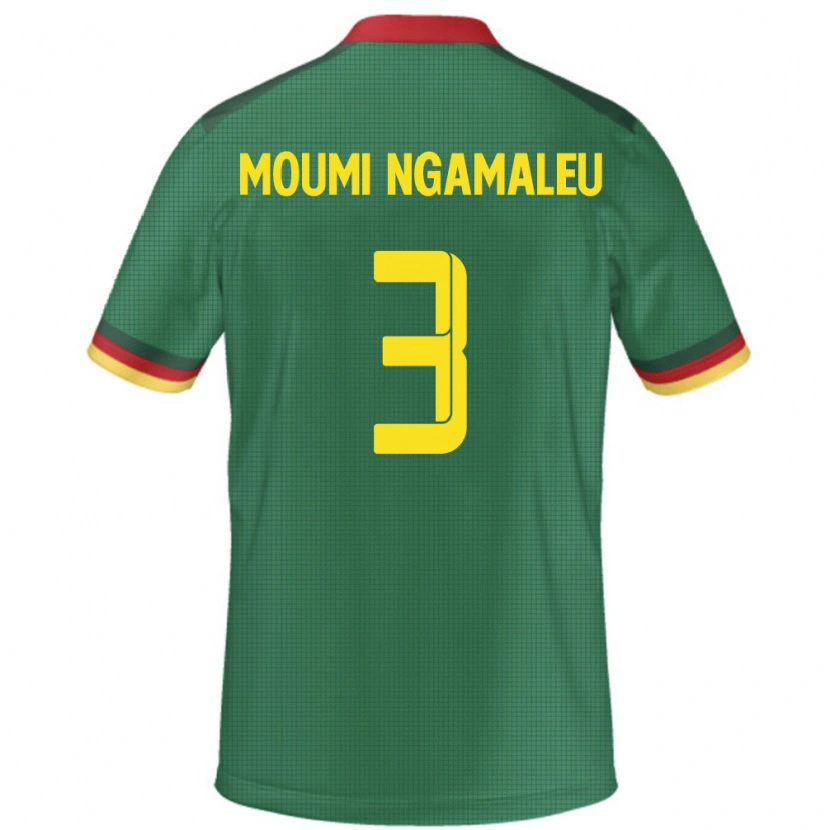 Danxen Mann Kamerun Nicolas Moumi Ngamaleu #3 Grønn Hjemmetrøye Drakt Trøye 24-26 Skjorter T-Skjorte