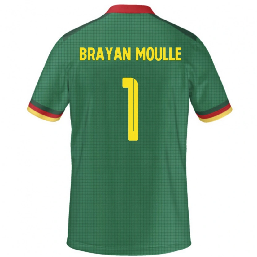 Danxen Mann Kamerun Jason Brayan Moulle #1 Grønn Hjemmetrøye Drakt Trøye 24-26 Skjorter T-Skjorte