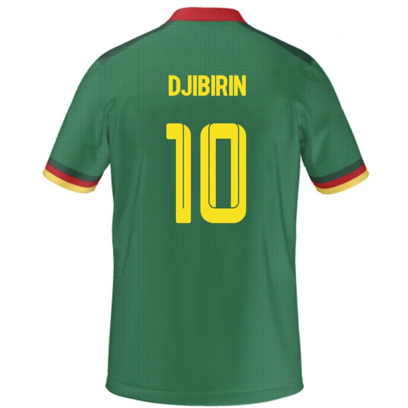Danxen Mann Kamerun Harouna Djibirin #10 Grønn Hjemmetrøye Drakt Trøye 24-26 Skjorter T-Skjorte