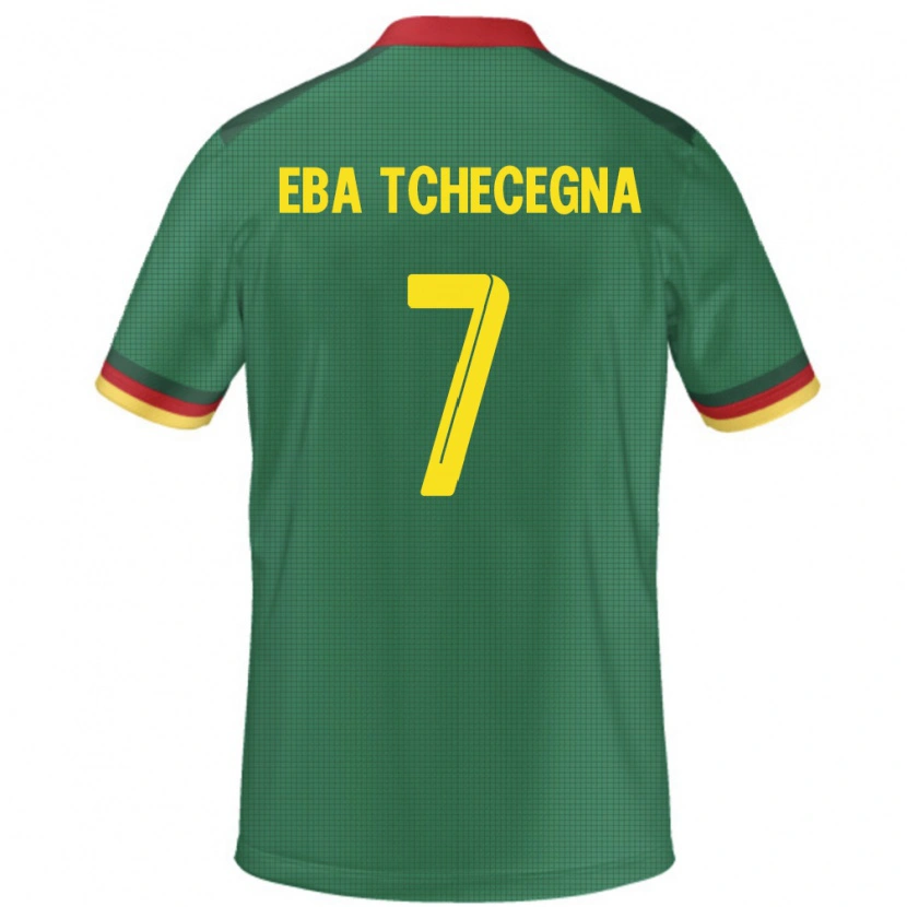Danxen Mann Kamerun Arnold Eba Tchecegna #7 Grønn Hjemmetrøye Drakt Trøye 24-26 Skjorter T-Skjorte