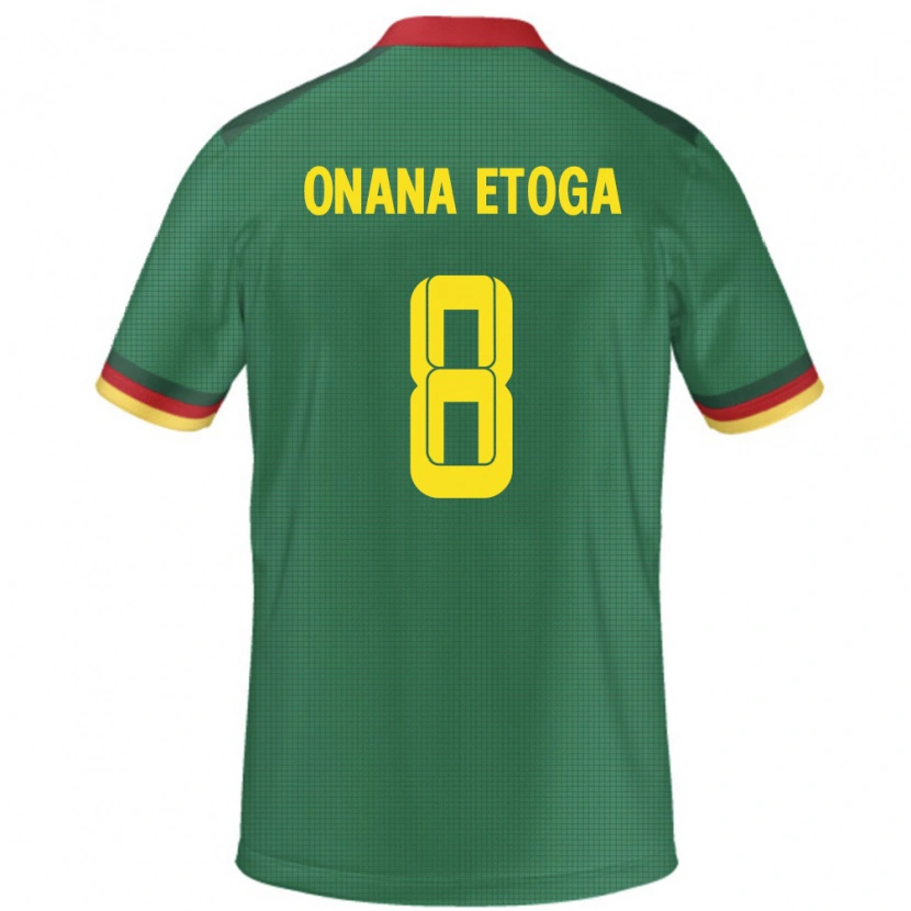 Danxen Mann Kamerun Loic Onana Etoga #8 Grønn Hjemmetrøye Drakt Trøye 24-26 Skjorter T-Skjorte