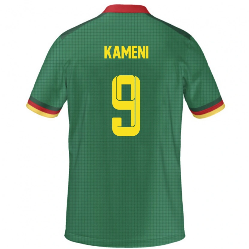 Danxen Mann Kamerun Flora Kameni #9 Grønn Hjemmetrøye Drakt Trøye 24-26 Skjorter T-Skjorte