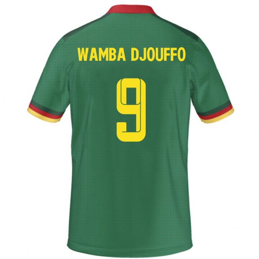 Danxen Mann Kamerun Leonel Wamba Djouffo #9 Grønn Hjemmetrøye Drakt Trøye 24-26 Skjorter T-Skjorte