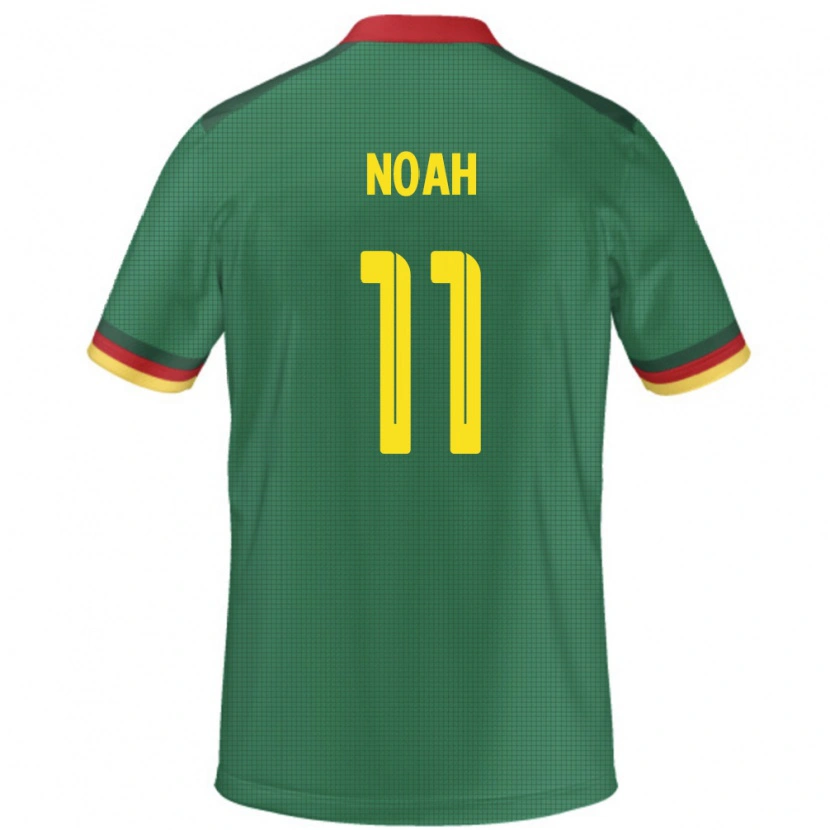 Danxen Mann Kamerun Yanick Noah #11 Grønn Hjemmetrøye Drakt Trøye 24-26 Skjorter T-Skjorte