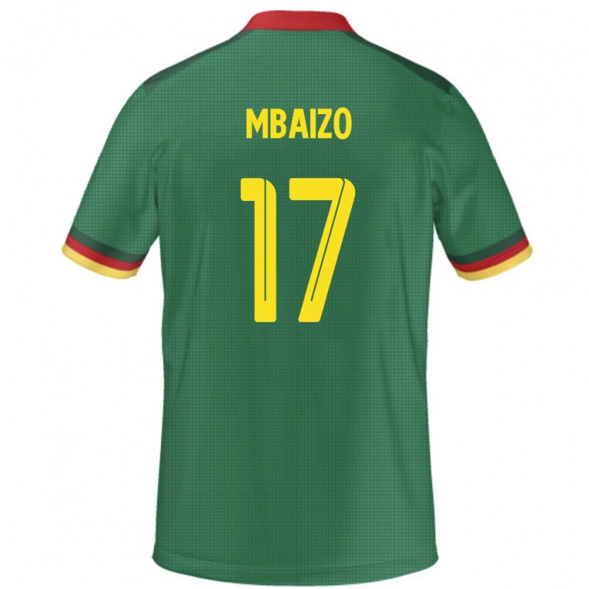 Danxen Mann Kamerun Olivier Mbaizo #17 Grønn Hjemmetrøye Drakt Trøye 24-26 Skjorter T-Skjorte