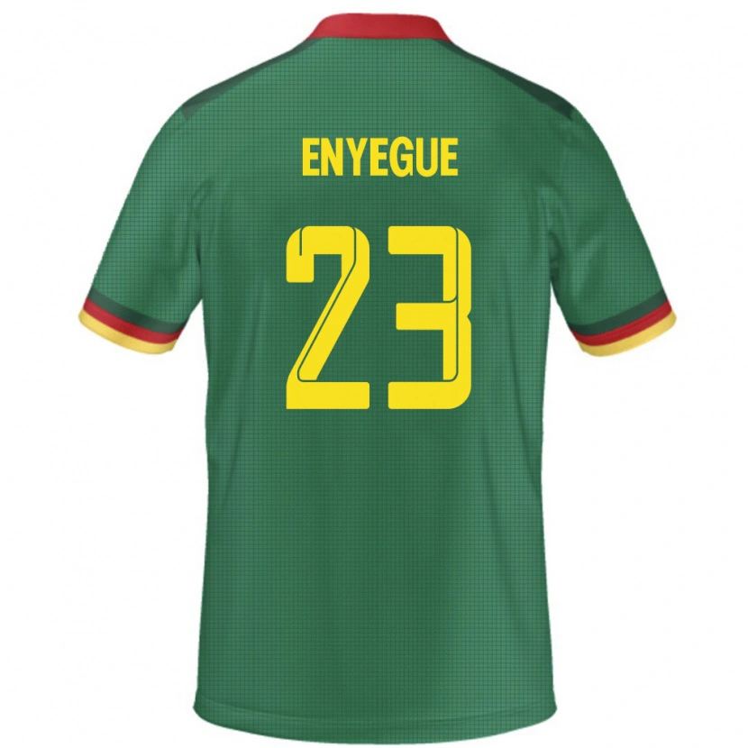 Danxen Mann Kamerun Regine Enyegue #23 Grønn Hjemmetrøye Drakt Trøye 24-26 Skjorter T-Skjorte