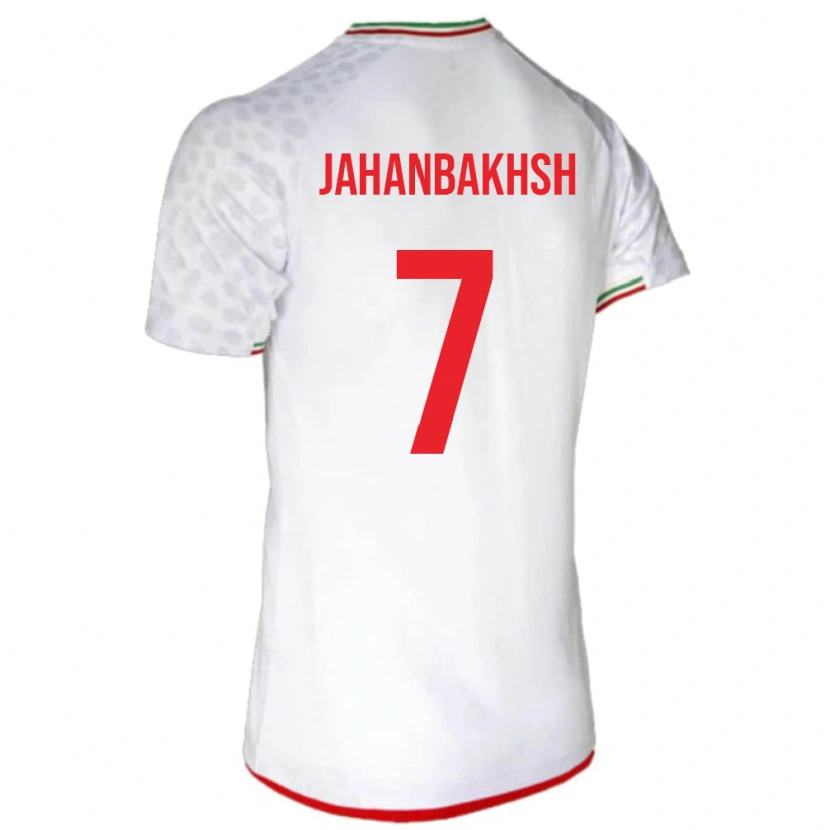 Danxen Mann Iran Alireza Jahanbakhsh #7 Hvit Hjemmetrøye Drakt Trøye 24-26 Skjorter T-Skjorte
