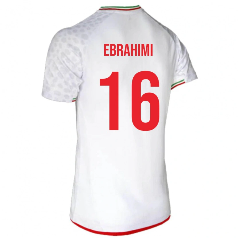 Danxen Mann Iran Omid Ebrahimi #16 Hvit Hjemmetrøye Drakt Trøye 24-26 Skjorter T-Skjorte