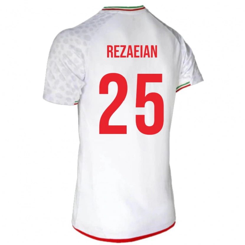 Danxen Mann Iran Ramin Rezaeian #25 Hvit Hjemmetrøye Drakt Trøye 24-26 Skjorter T-Skjorte