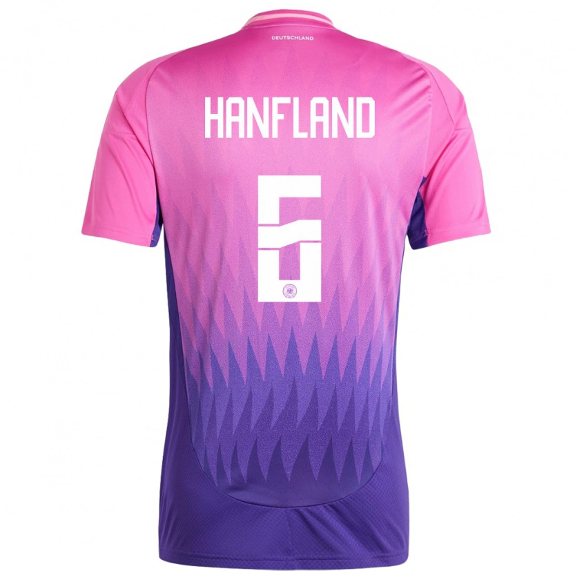 Danxen Mann Tyskland Paul Hanfland #6 Rosa Lilla Bortetrøye Drakt Trøye 24-26 Skjorter T-Skjorte