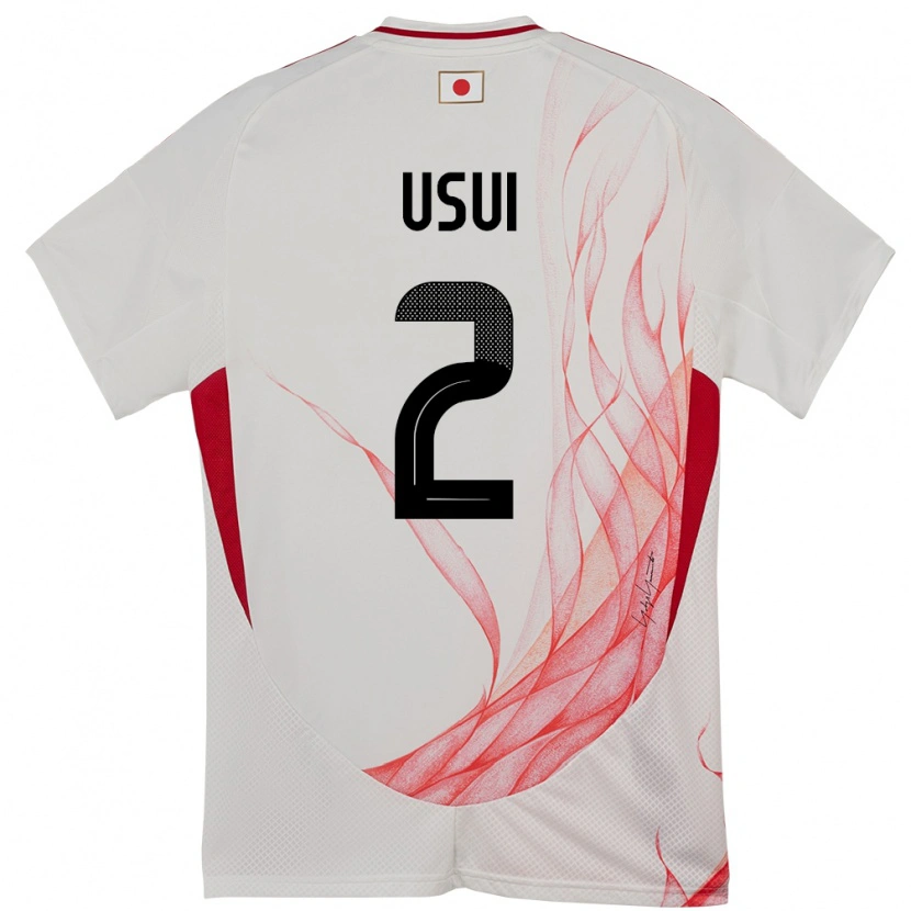 Danxen Mann Japan Tsubasa Usui #2 Hvit Bortetrøye Drakt Trøye 24-26 Skjorter T-Skjorte