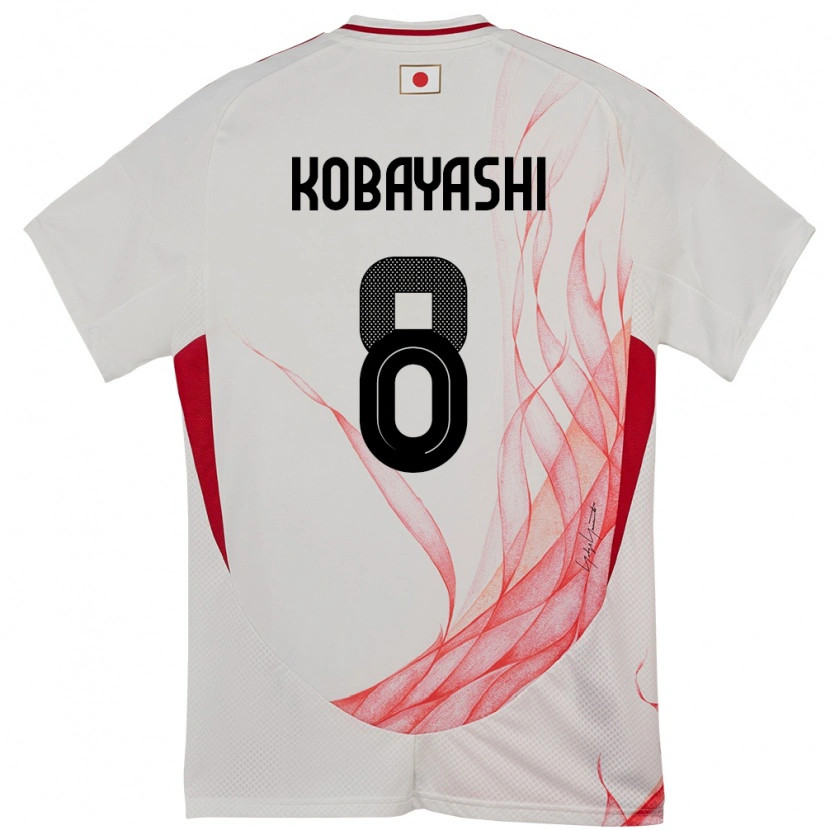 Danxen Mann Japan Shimon Kobayashi #8 Hvit Bortetrøye Drakt Trøye 24-26 Skjorter T-Skjorte