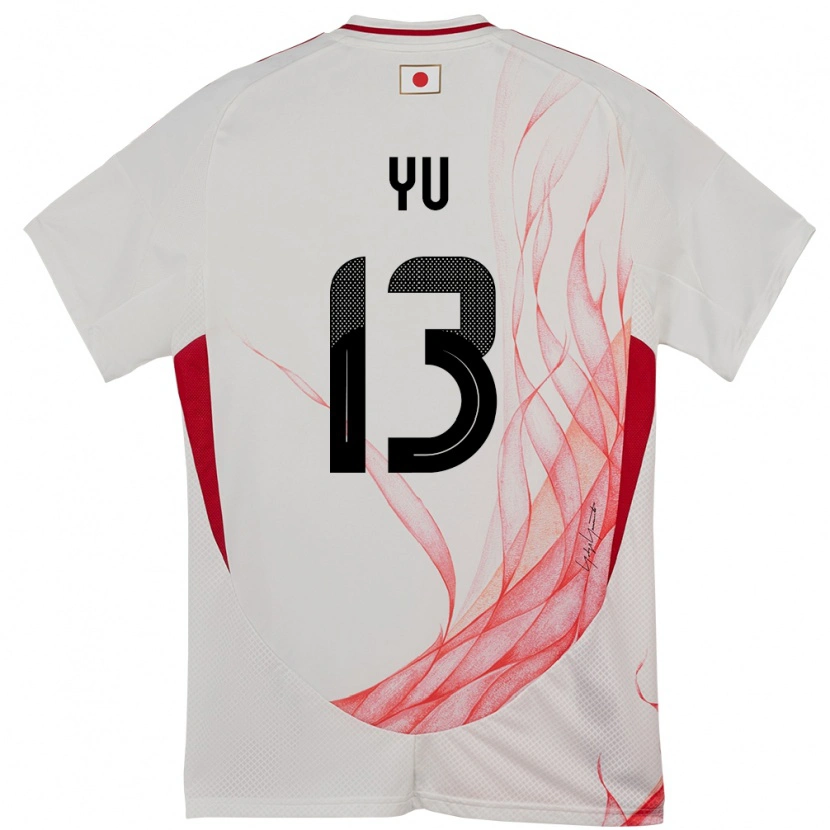 Danxen Mann Japan Yu Hirakawa #13 Hvit Bortetrøye Drakt Trøye 24-26 Skjorter T-Skjorte