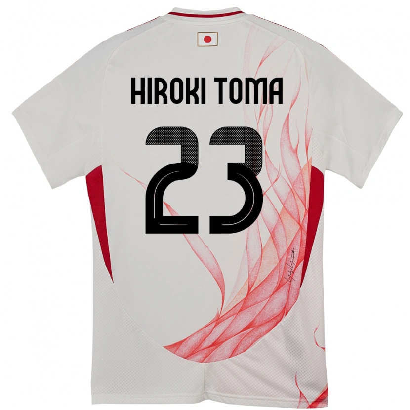 Danxen Mann Japan Otavio Hiroki Toma #23 Hvit Bortetrøye Drakt Trøye 24-26 Skjorter T-Skjorte