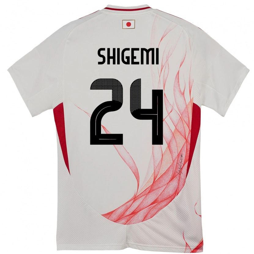Danxen Mann Japan Masato Shigemi #24 Hvit Bortetrøye Drakt Trøye 24-26 Skjorter T-Skjorte