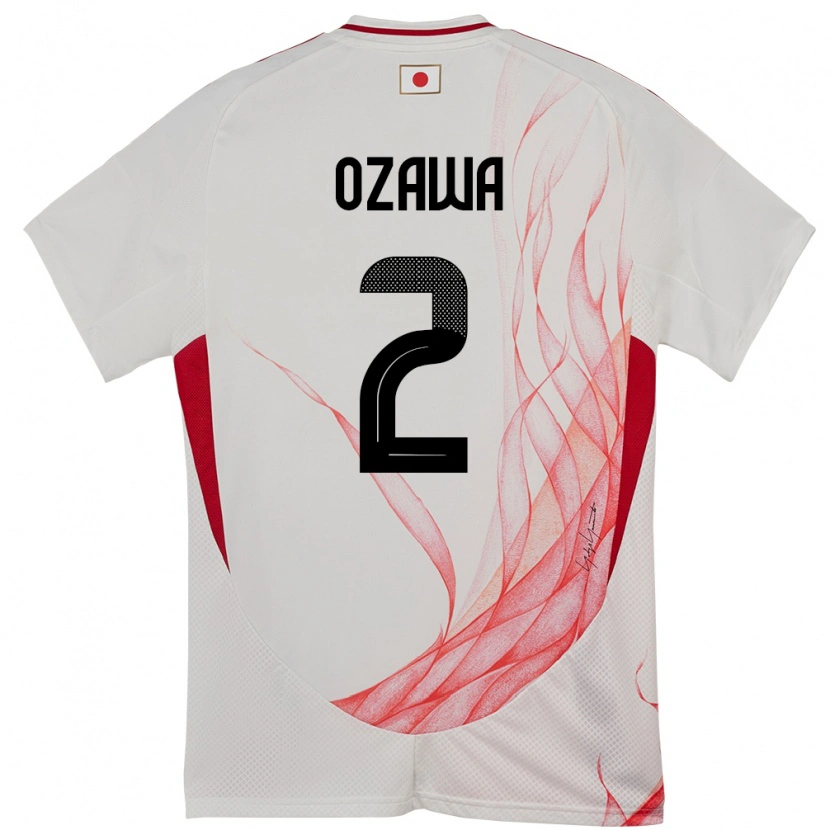 Danxen Mann Japan Haruki Ozawa #2 Hvit Bortetrøye Drakt Trøye 24-26 Skjorter T-Skjorte
