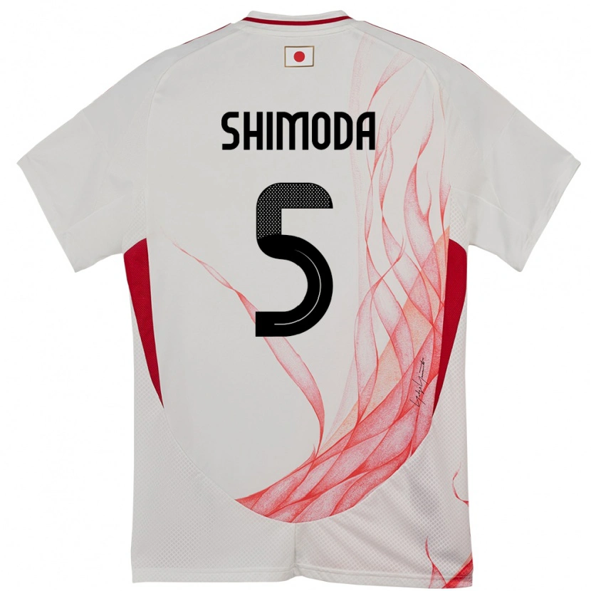 Danxen Mann Japan Yoshihiro Shimoda #5 Hvit Bortetrøye Drakt Trøye 24-26 Skjorter T-Skjorte