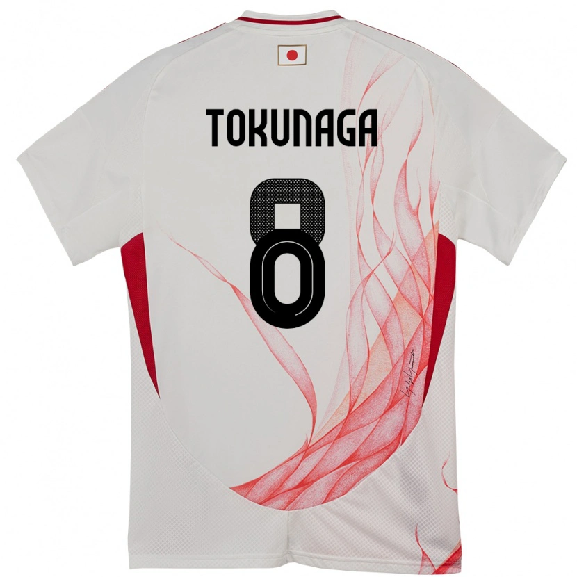 Danxen Mann Japan Ryo Tokunaga #8 Hvit Bortetrøye Drakt Trøye 24-26 Skjorter T-Skjorte