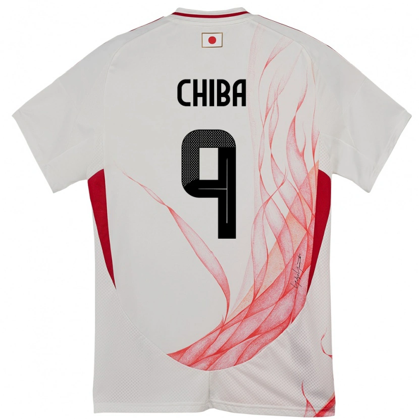 Danxen Mann Japan Kanta Chiba #9 Hvit Bortetrøye Drakt Trøye 24-26 Skjorter T-Skjorte