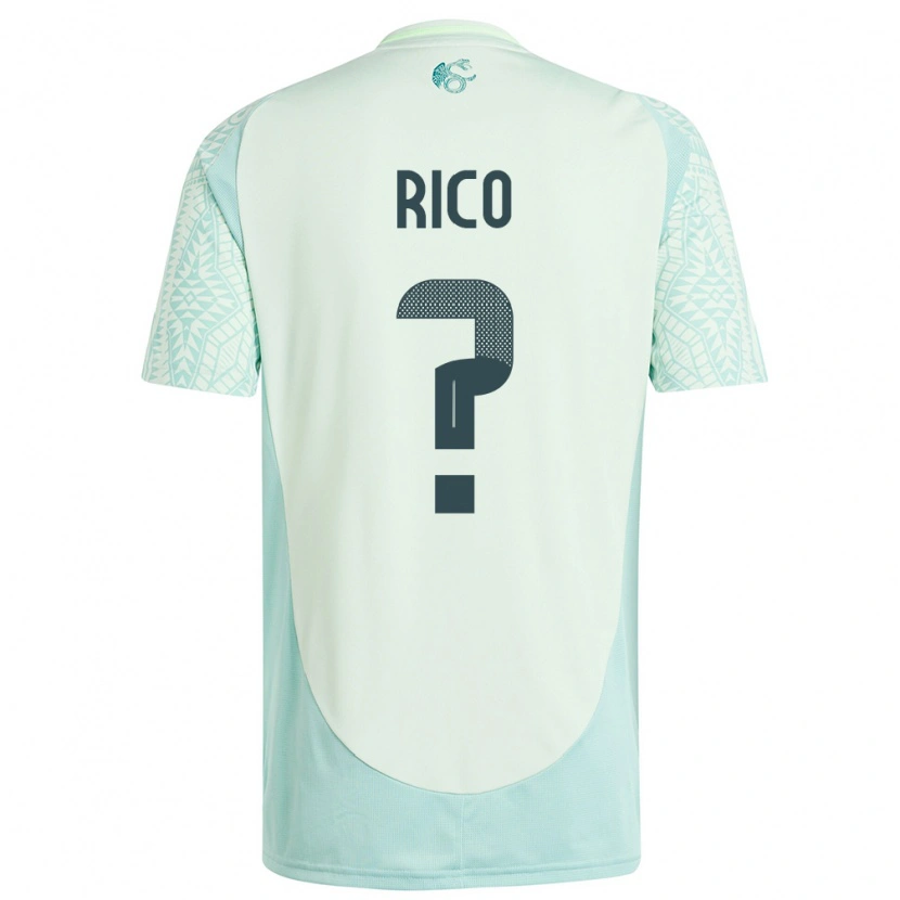 Danxen Mann Mexico Ángel Rico #0 Lin Grønn Bortetrøye Drakt Trøye 24-26 Skjorter T-Skjorte