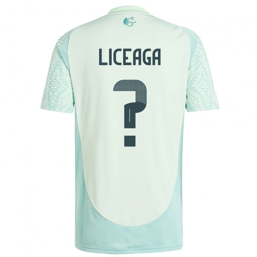 Danxen Mann Mexico Sebastián Liceaga #0 Lin Grønn Bortetrøye Drakt Trøye 24-26 Skjorter T-Skjorte