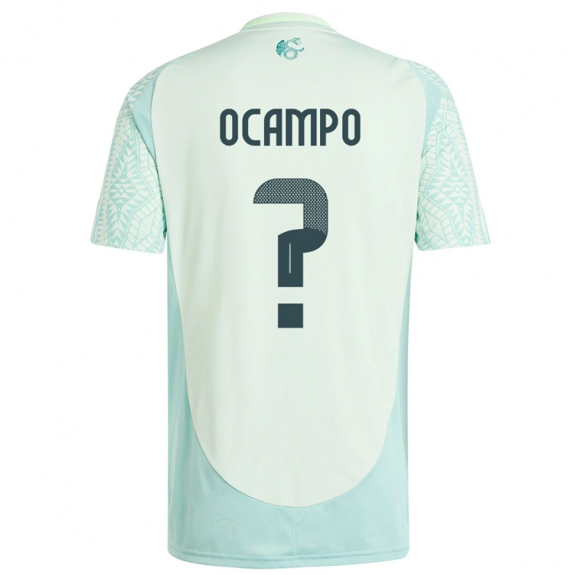Danxen Mann Mexico Johan Ocampo #0 Lin Grønn Bortetrøye Drakt Trøye 24-26 Skjorter T-Skjorte