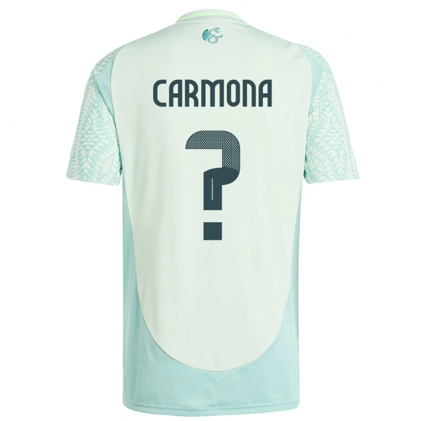Danxen Mann Mexico Luis Carmona #0 Lin Grønn Bortetrøye Drakt Trøye 24-26 Skjorter T-Skjorte
