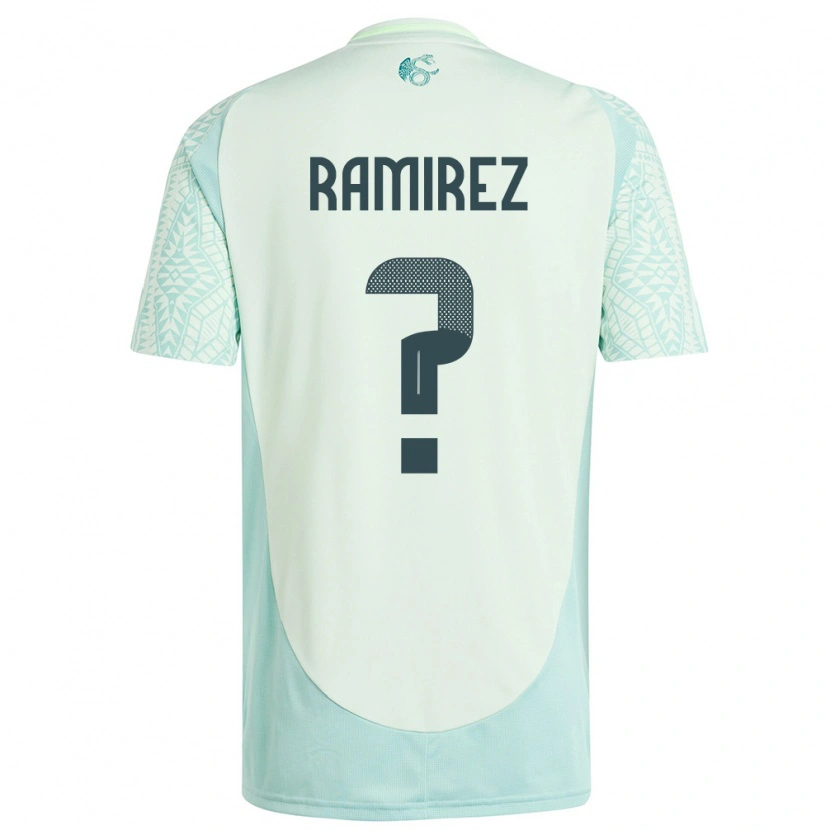 Danxen Mann Mexico Leonardo Ramirez #0 Lin Grønn Bortetrøye Drakt Trøye 24-26 Skjorter T-Skjorte