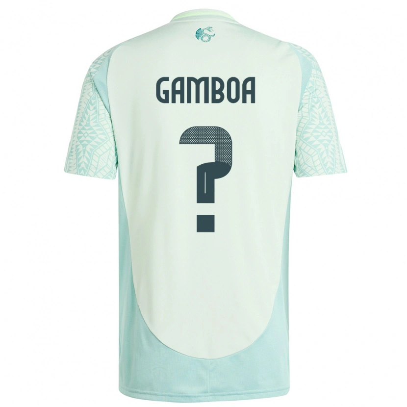Danxen Mann Mexico Luis Gamboa #0 Lin Grønn Bortetrøye Drakt Trøye 24-26 Skjorter T-Skjorte