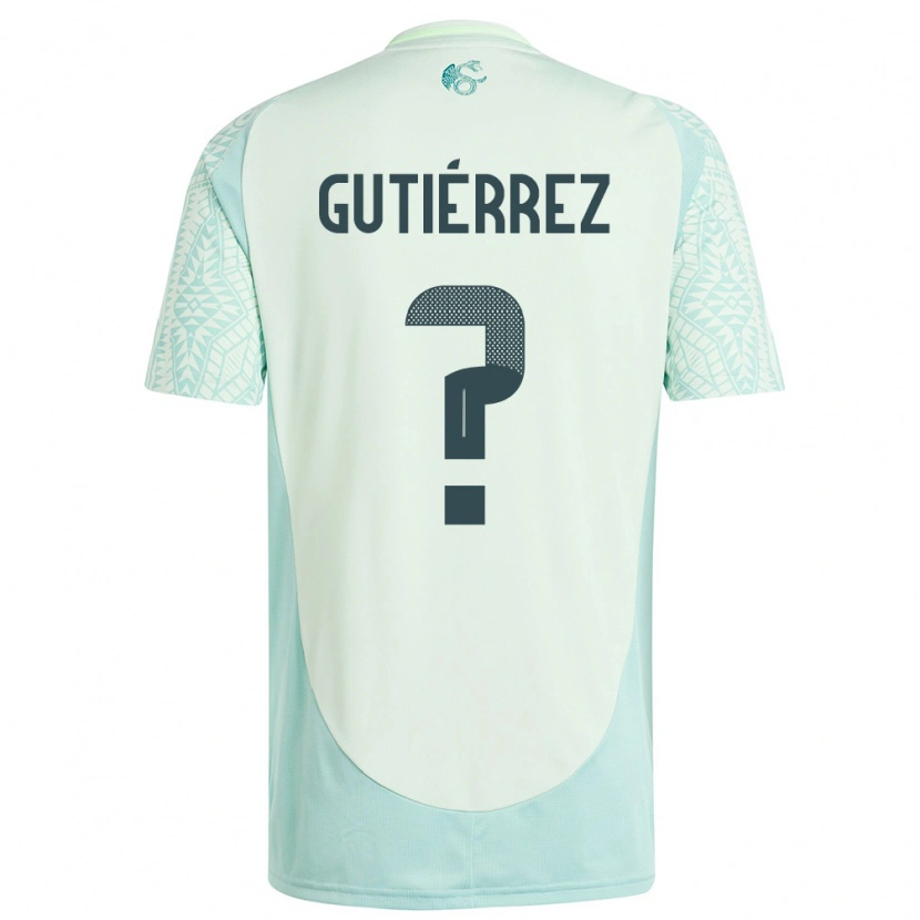 Danxen Mann Mexico Alex Gutiérrez #0 Lin Grønn Bortetrøye Drakt Trøye 24-26 Skjorter T-Skjorte