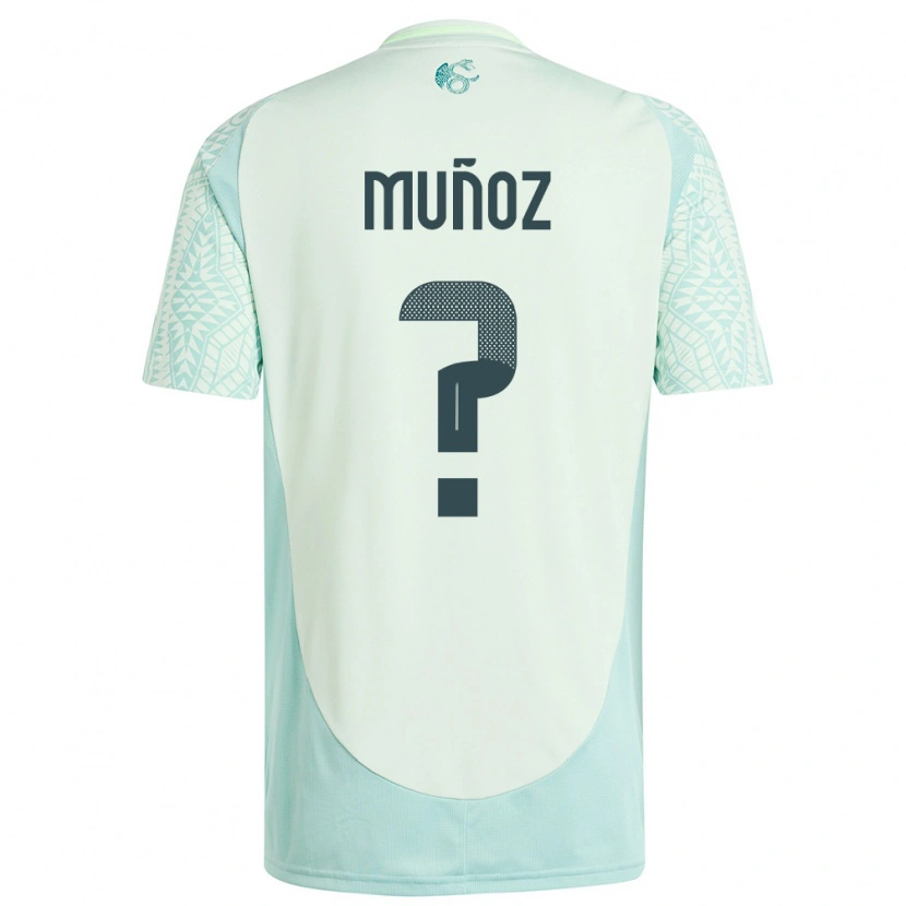 Danxen Mann Mexico Emiliano Muñoz #0 Lin Grønn Bortetrøye Drakt Trøye 24-26 Skjorter T-Skjorte