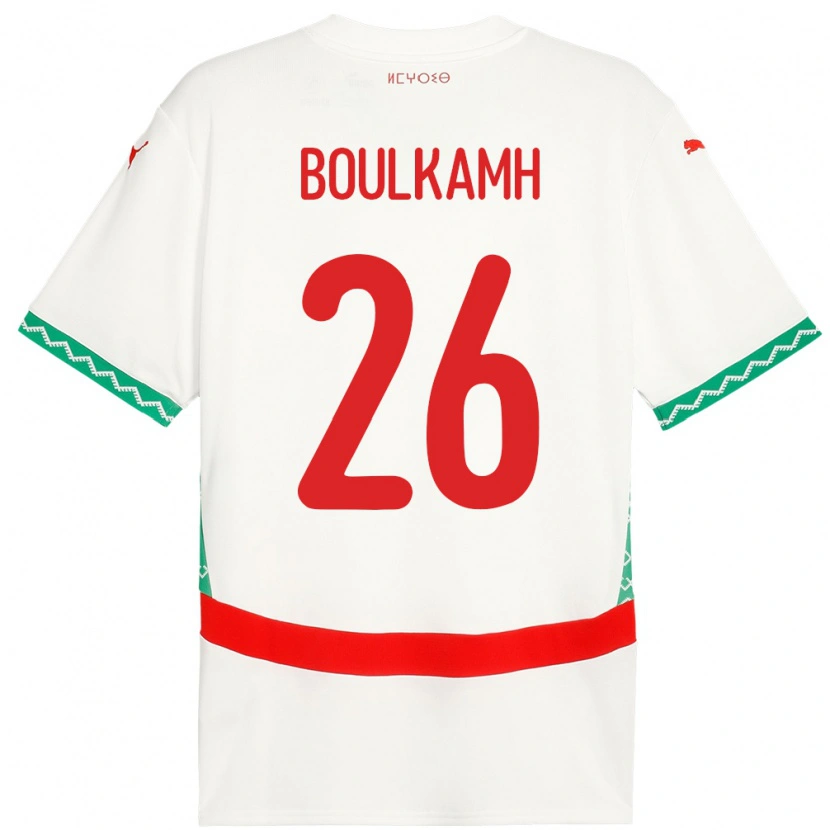Danxen Mann Marokko Ammar Boulkamh #26 Hvit Bortetrøye Drakt Trøye 24-26 Skjorter T-Skjorte