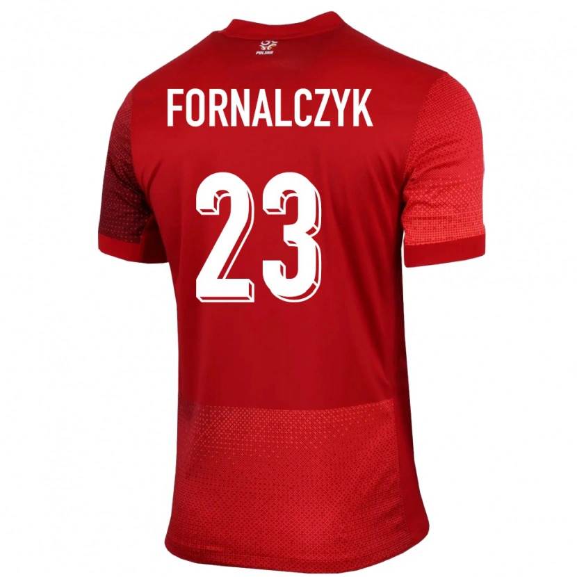 Danxen Mann Polen Mariusz Fornalczyk #23 Rød Bortetrøye Drakt Trøye 24-26 Skjorter T-Skjorte