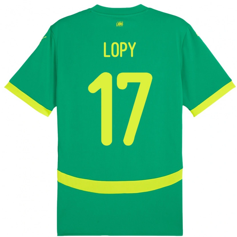 Danxen Mann Senegal Dion Lopy #17 Grønn Bortetrøye Drakt Trøye 24-26 Skjorter T-Skjorte