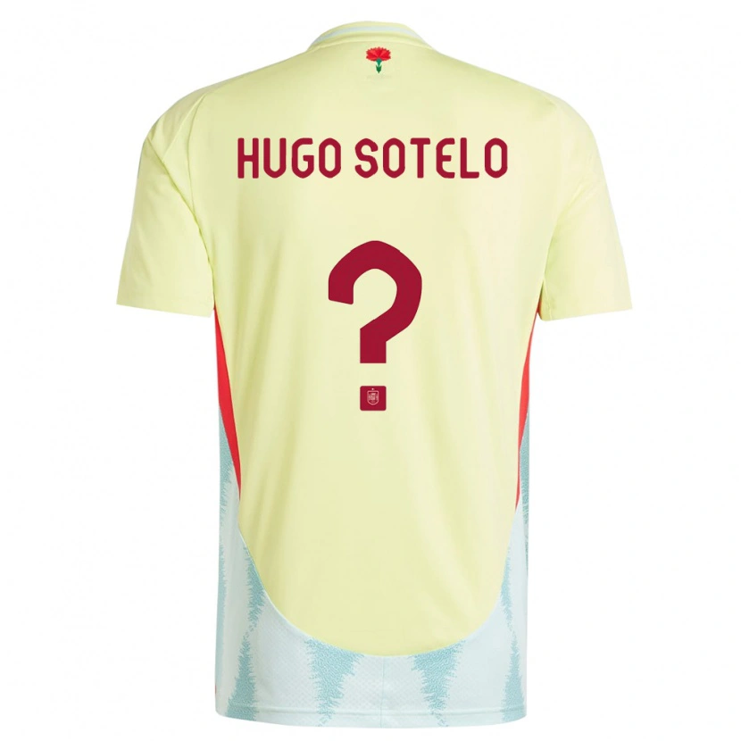Danxen Mann Spania Hugo Sotelo #0 Gul Bortetrøye Drakt Trøye 24-26 Skjorter T-Skjorte