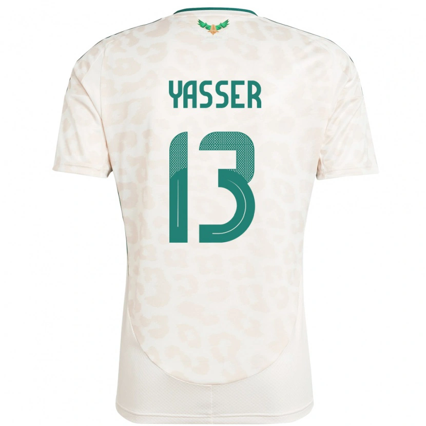 Danxen Mann Saudi-Arabia Yasser Al-Shahrani #13 Hvit Bortetrøye Drakt Trøye 24-26 Skjorter T-Skjorte