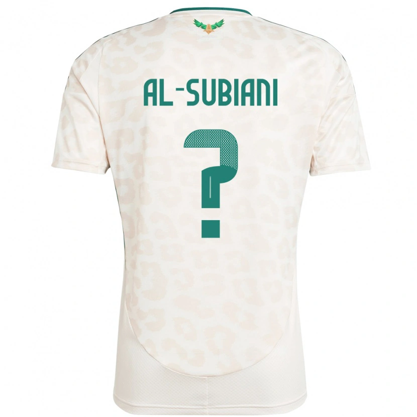 Danxen Mann Saudi-Arabia Faisal Al-Subiani #0 Hvit Bortetrøye Drakt Trøye 24-26 Skjorter T-Skjorte