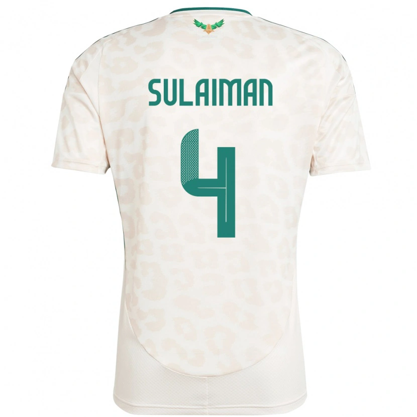 Danxen Mann Saudi-Arabia Mohammed Sulaiman #4 Hvit Bortetrøye Drakt Trøye 24-26 Skjorter T-Skjorte