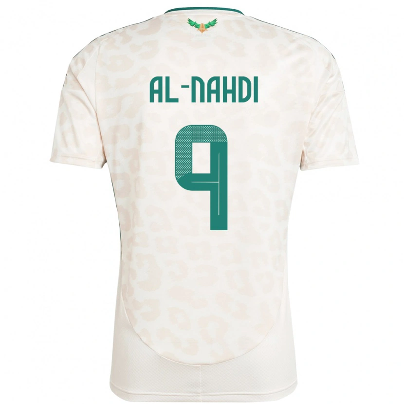 Danxen Mann Saudi-Arabia Youssef Al-Nahdi #9 Hvit Bortetrøye Drakt Trøye 24-26 Skjorter T-Skjorte