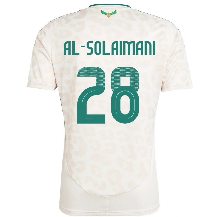 Danxen Mann Saudi-Arabia Solaiman Al-Solaimani #28 Hvit Bortetrøye Drakt Trøye 24-26 Skjorter T-Skjorte
