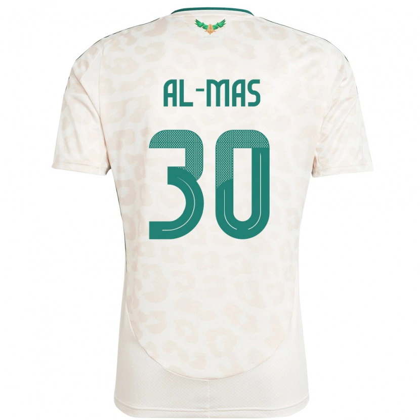Danxen Mann Saudi-Arabia Abdullah Al-Mas #30 Hvit Bortetrøye Drakt Trøye 24-26 Skjorter T-Skjorte