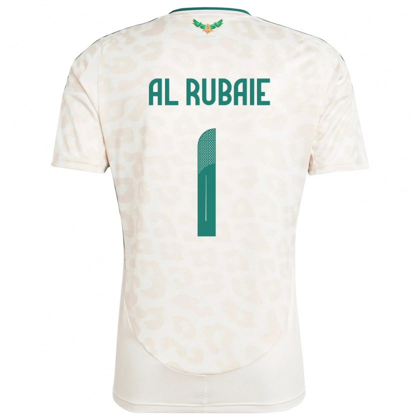 Danxen Mann Saudi-Arabia Mohammed Al Rubaie #1 Hvit Bortetrøye Drakt Trøye 24-26 Skjorter T-Skjorte
