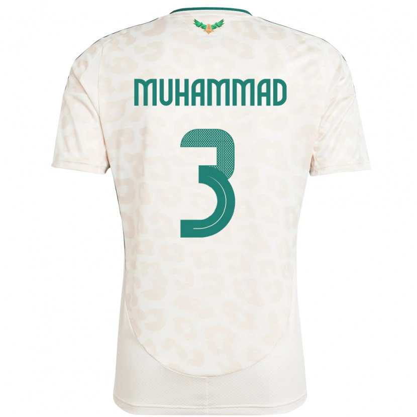 Danxen Mann Saudi-Arabia Lin Muhammad #3 Hvit Bortetrøye Drakt Trøye 24-26 Skjorter T-Skjorte