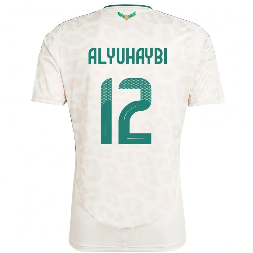 Danxen Mann Saudi-Arabia Ammar Alyuhaybi #12 Hvit Bortetrøye Drakt Trøye 24-26 Skjorter T-Skjorte