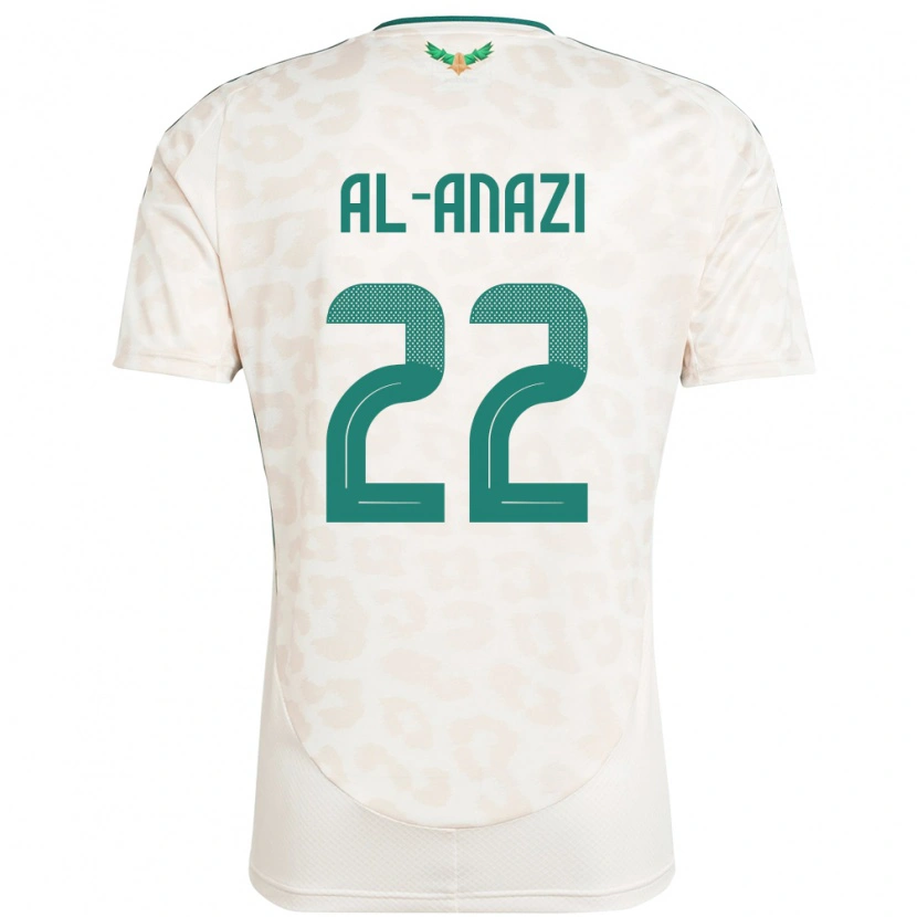 Danxen Mann Saudi-Arabia Lama Al Anazi #22 Hvit Bortetrøye Drakt Trøye 24-26 Skjorter T-Skjorte