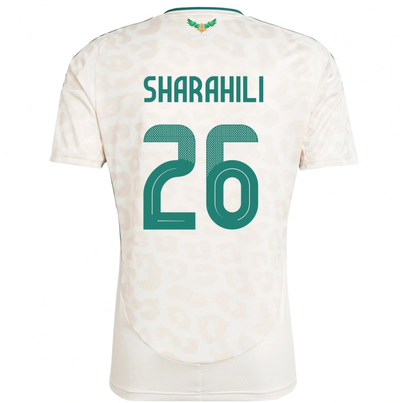 Danxen Mann Saudi-Arabia Riyadh Sharahili #26 Hvit Bortetrøye Drakt Trøye 24-26 Skjorter T-Skjorte